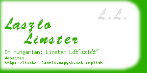 laszlo linster business card